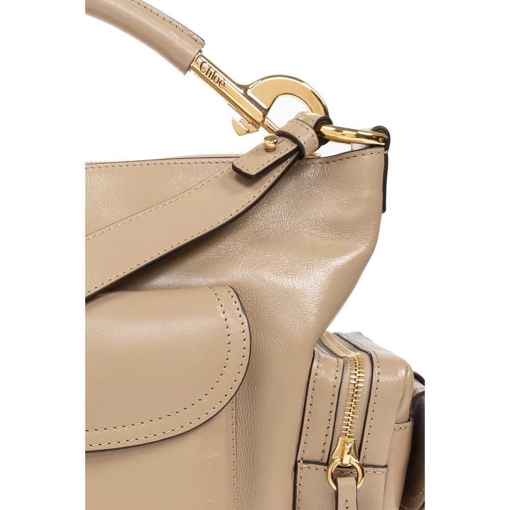 Chloé Schoudertas Camera Beige Dames