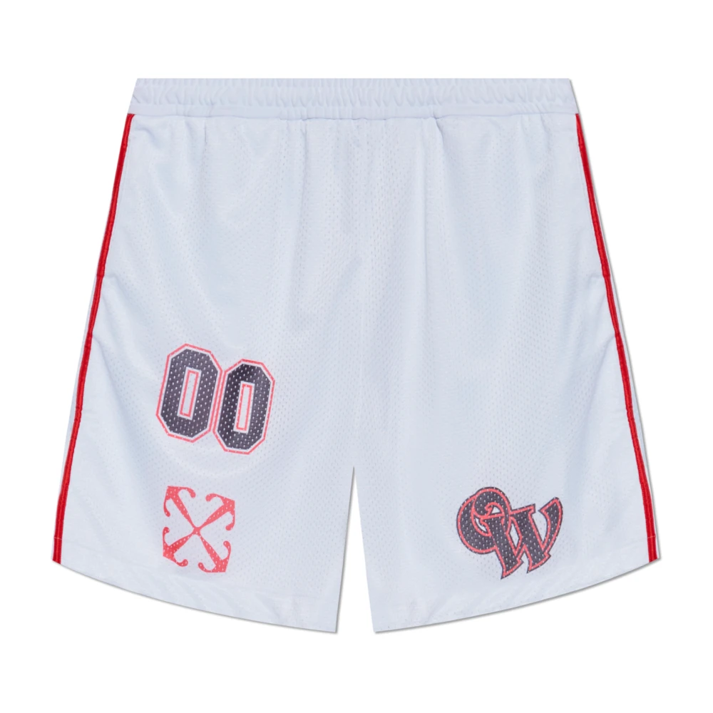 Off White Gedrukte shorts White Heren