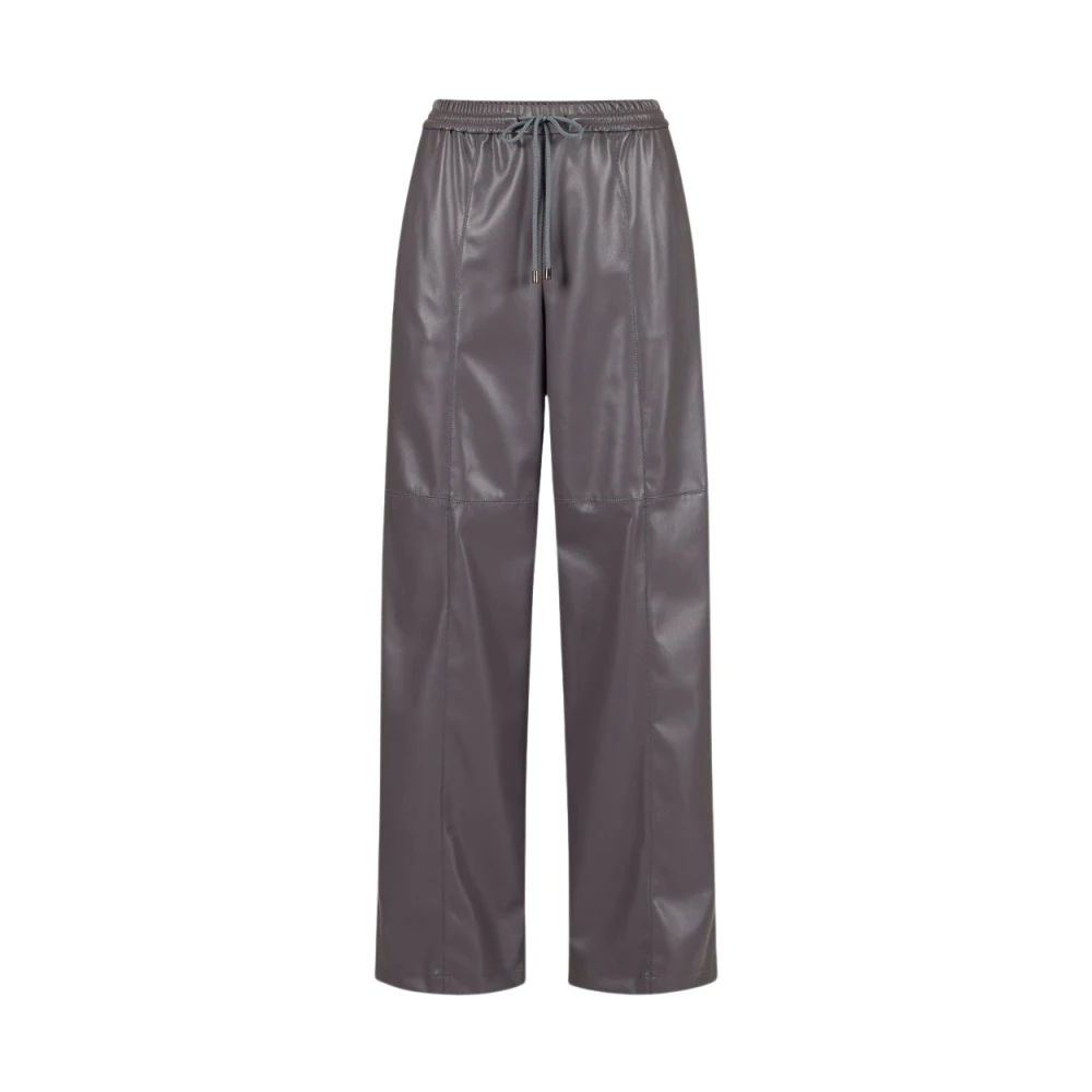 Iceberg Joggers fit broek in imitatieleer Gray Dames