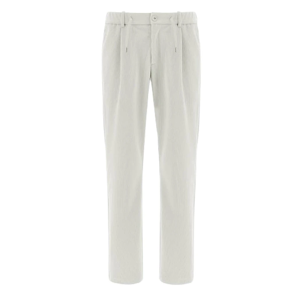 Herno Slim-fit Broek White Heren
