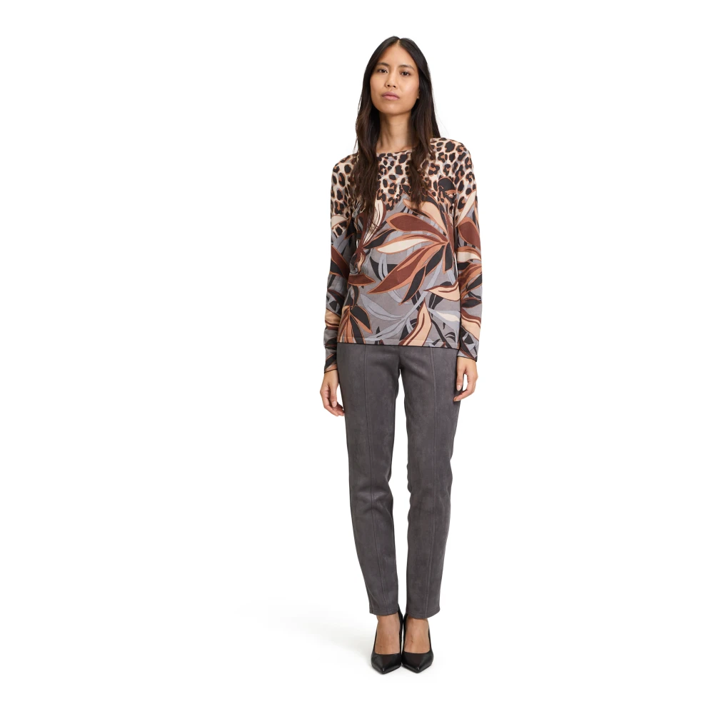 Betty Barclay Slim Fit Basic Broek Purple Dames
