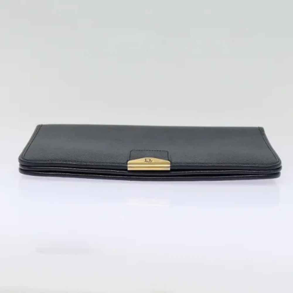 Dior Vintage Pre-owned Leather dior-bags Black Dames