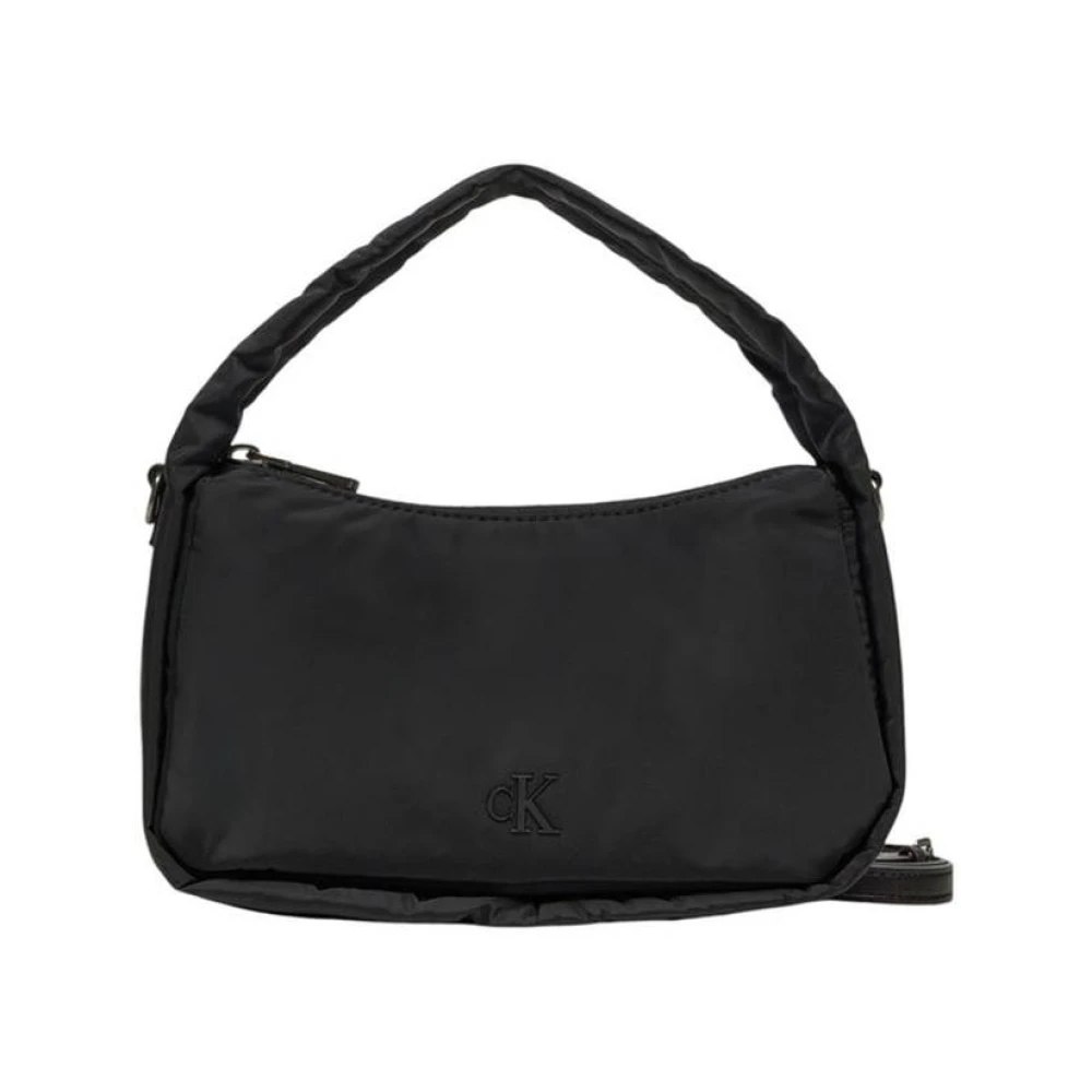 Calvin Klein Jeans Mini Rits Handtas met Schouderband Black Dames