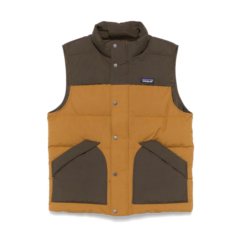 Patagonia Gewatteerd donsvest in Shelter Brown Heren