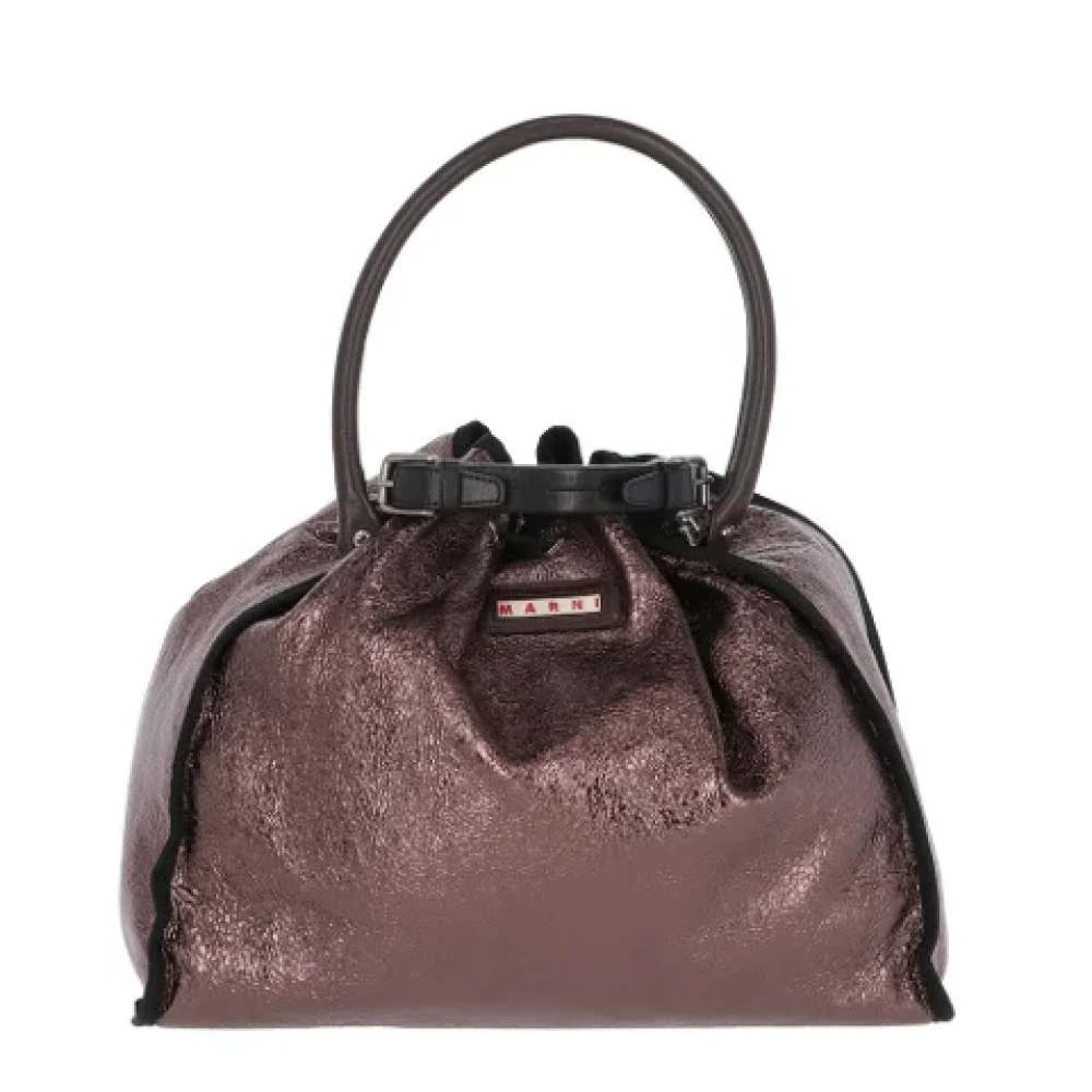 Marni Pre-owned Leather handbags Brown Dames