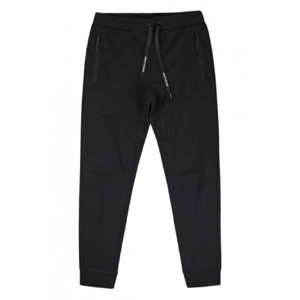 Armani Exchange Men's Blue Sweatpants,, Sporty Drawstring Trousers Large