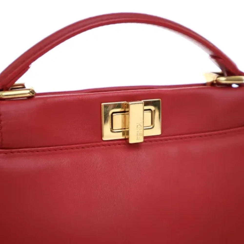 Fendi Vintage Pre-owned Leather fendi-bags Red Dames