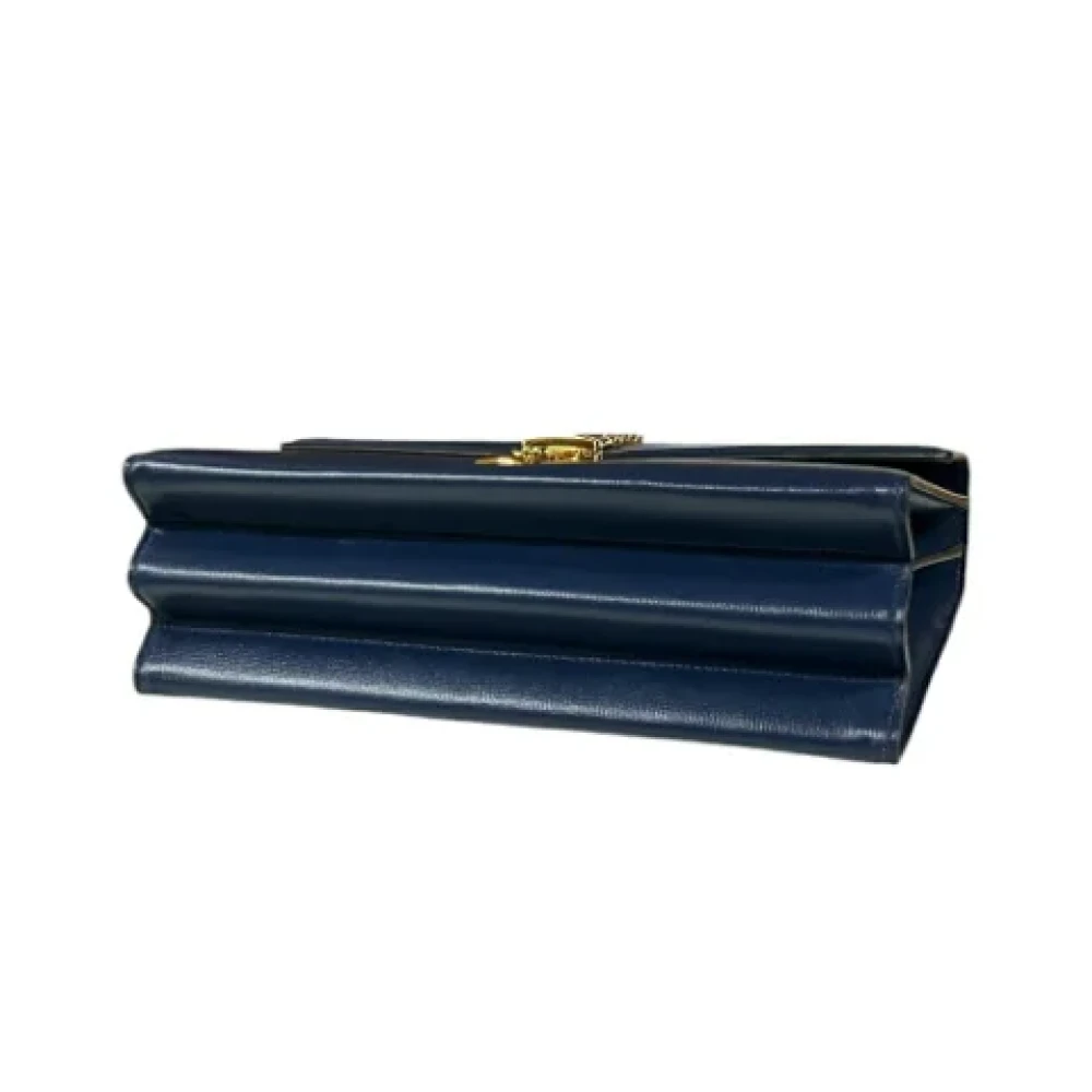 Gucci Vintage Pre-owned Leather gucci-bags Blue Dames