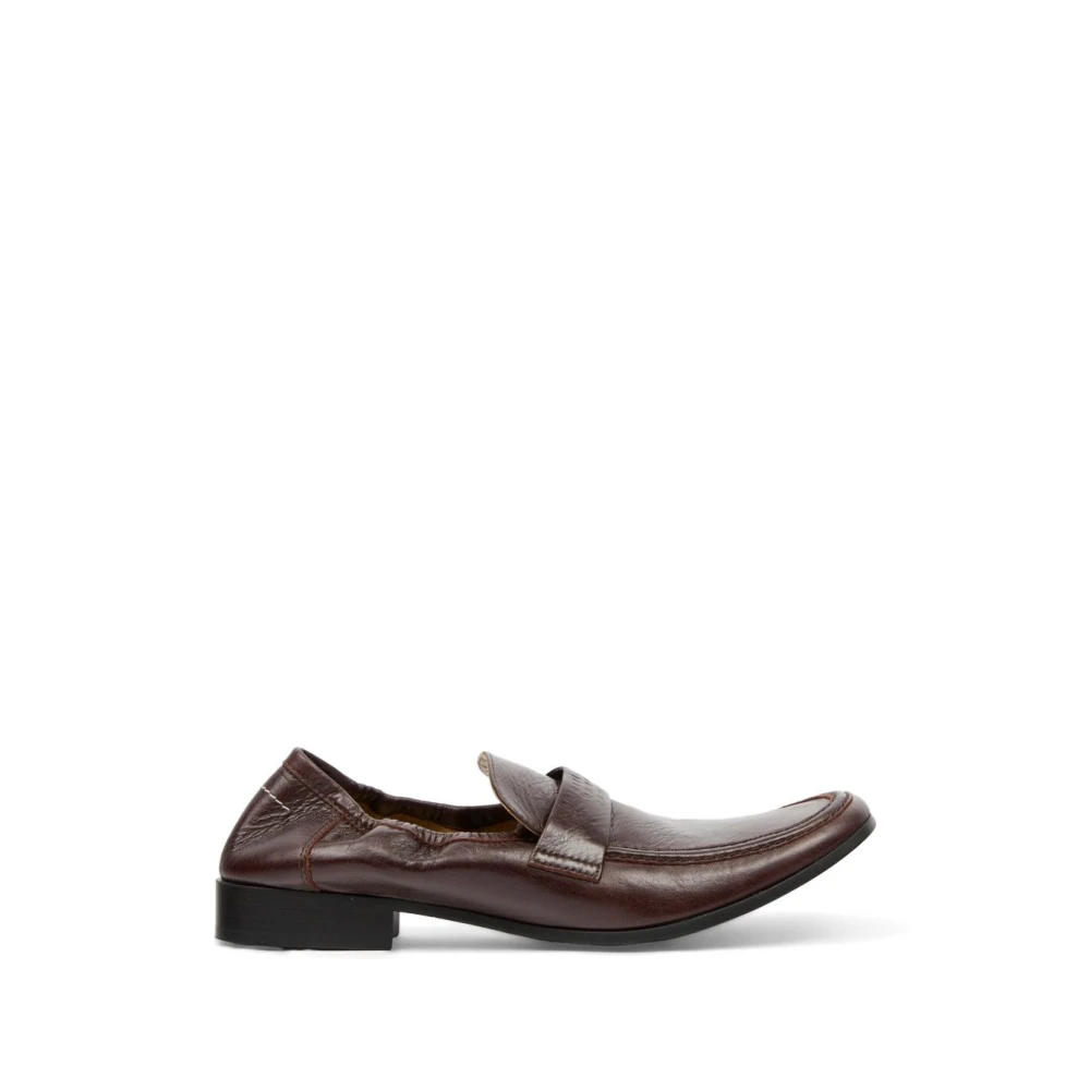 Mm6 Maison Margiela Homme Marron - Mocassins À Surpiqûres Distinctives - Chaussures - Brun - Taille: 42 Eu
