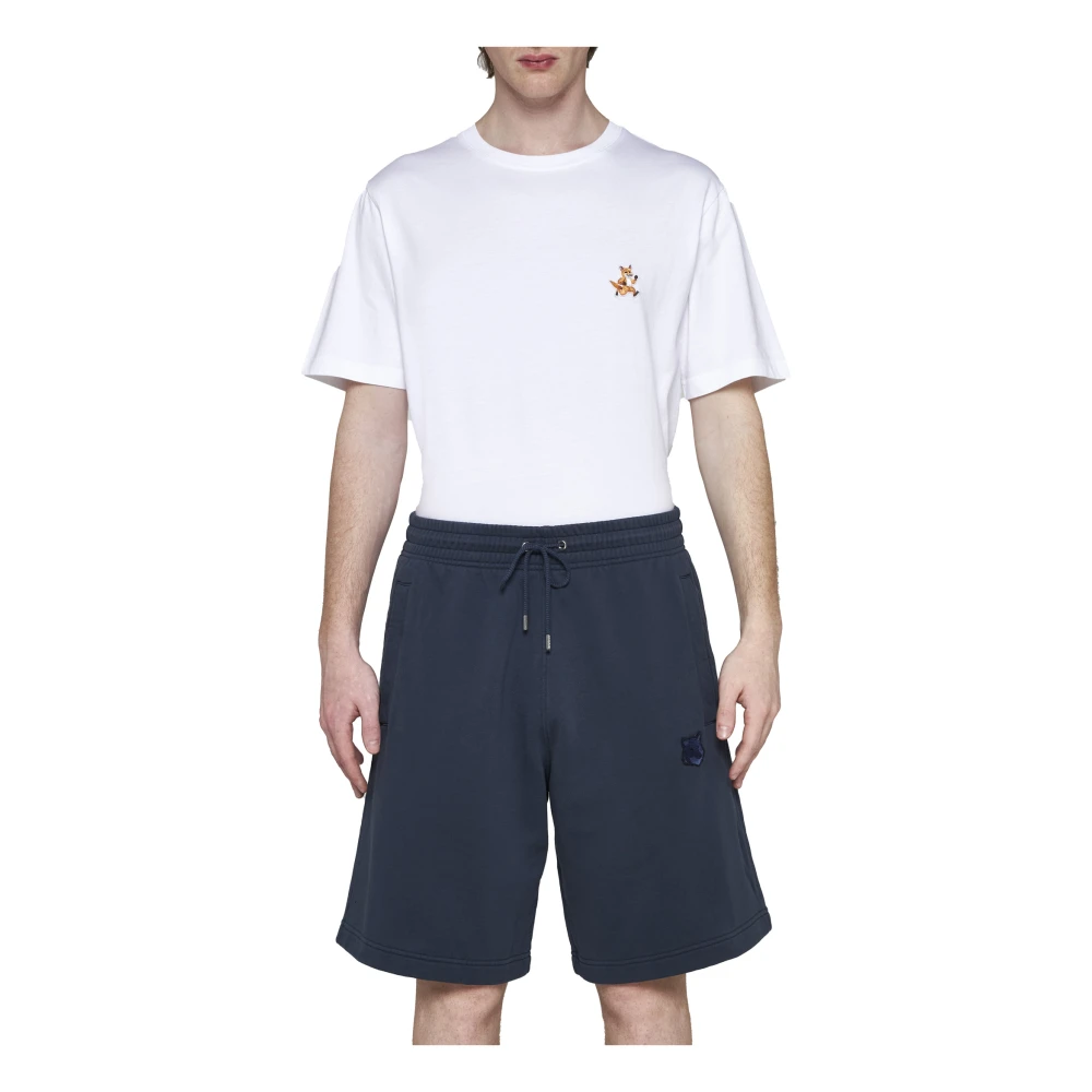 Maison Kitsuné Stijlvolle Shorts voor Mannen Blue Heren