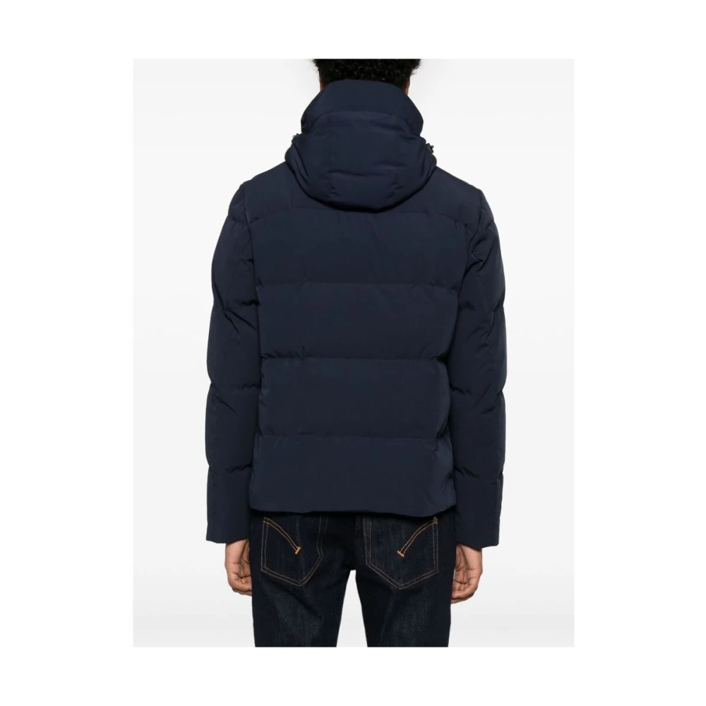 PAUL & SHARK Navy Blauw Gewatteerd Jack Blue Heren