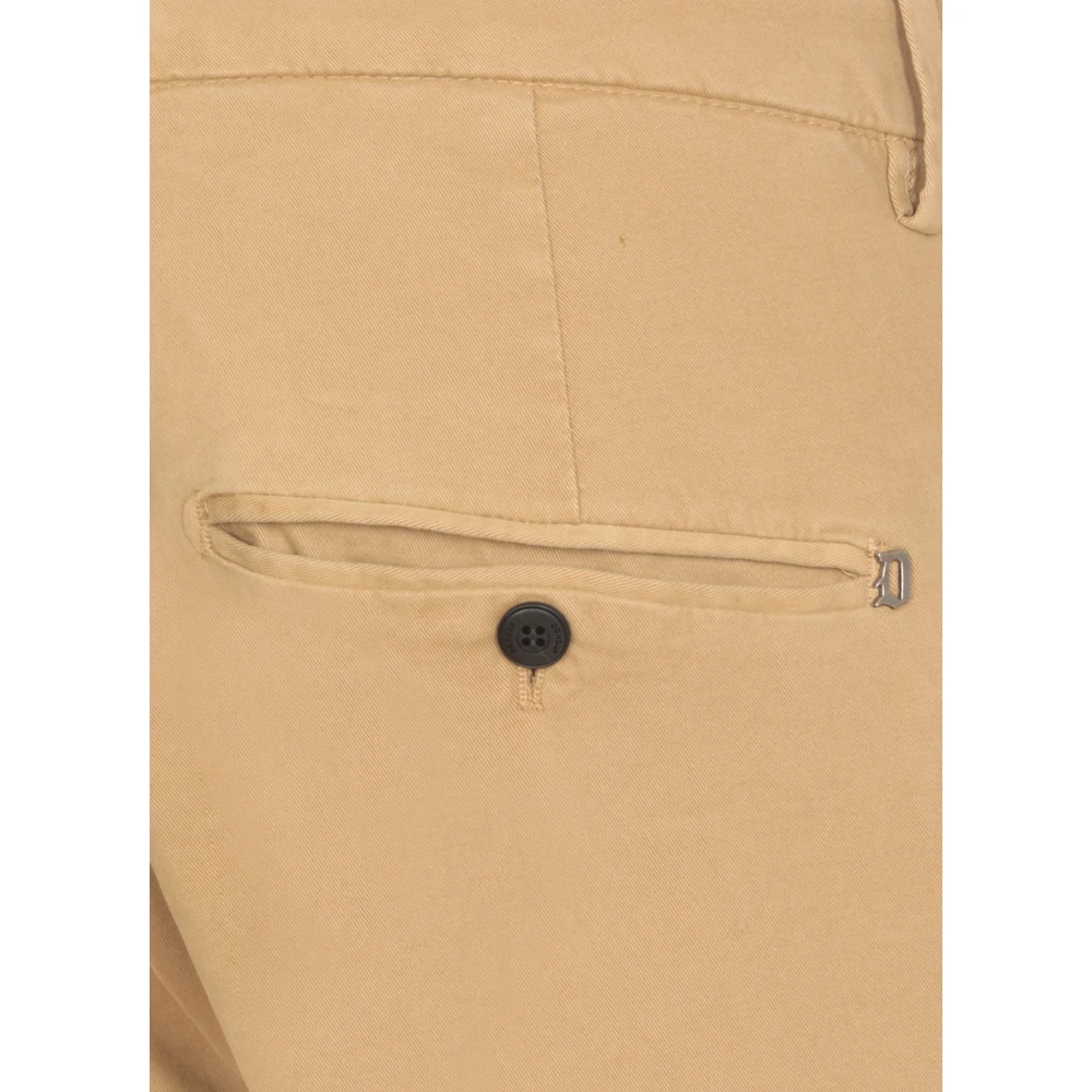 Dondup Beige Katoenen Herenbroek met Zakken Beige Heren