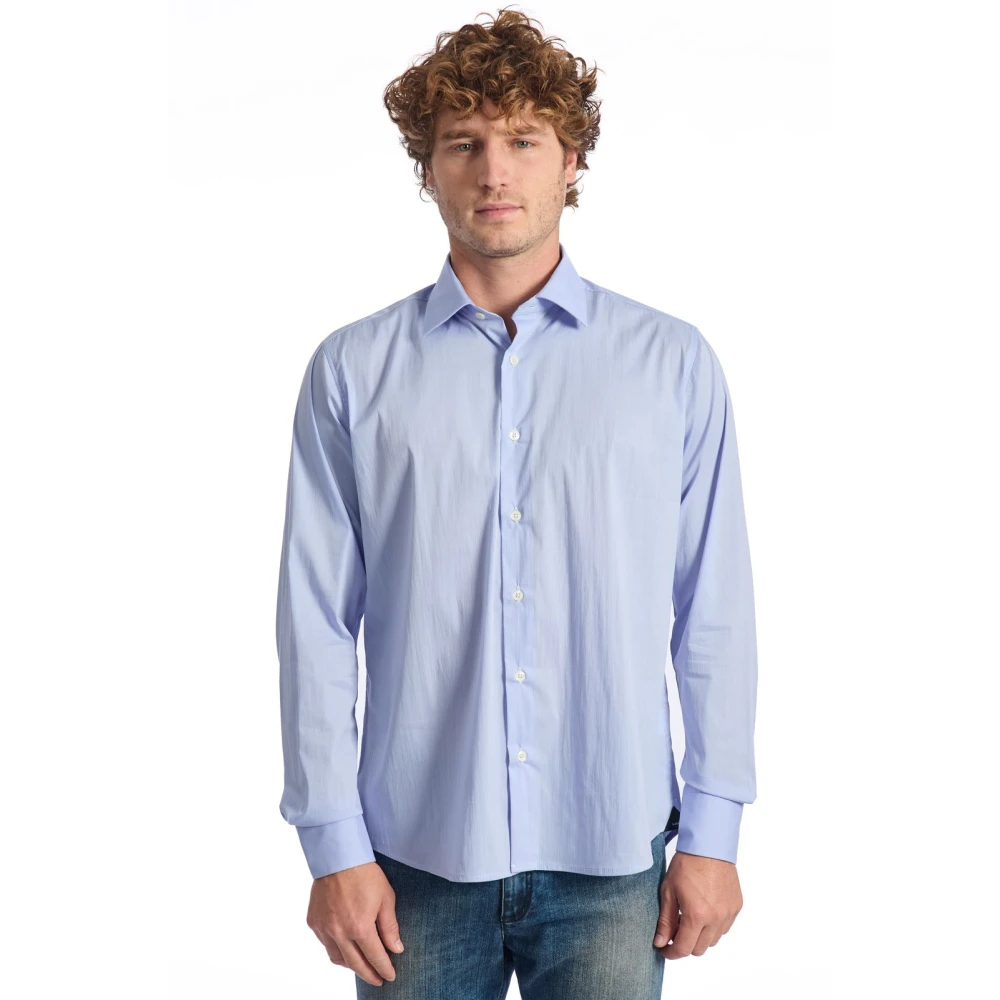 Baldinini Kleding Overhemden Blue Heren