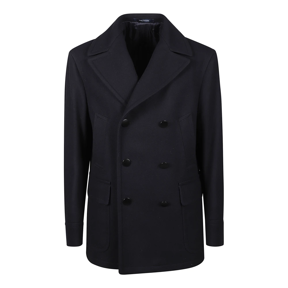 Tagliatore Klassieke Peacoat voor Tijdloze Stijl Blue Heren