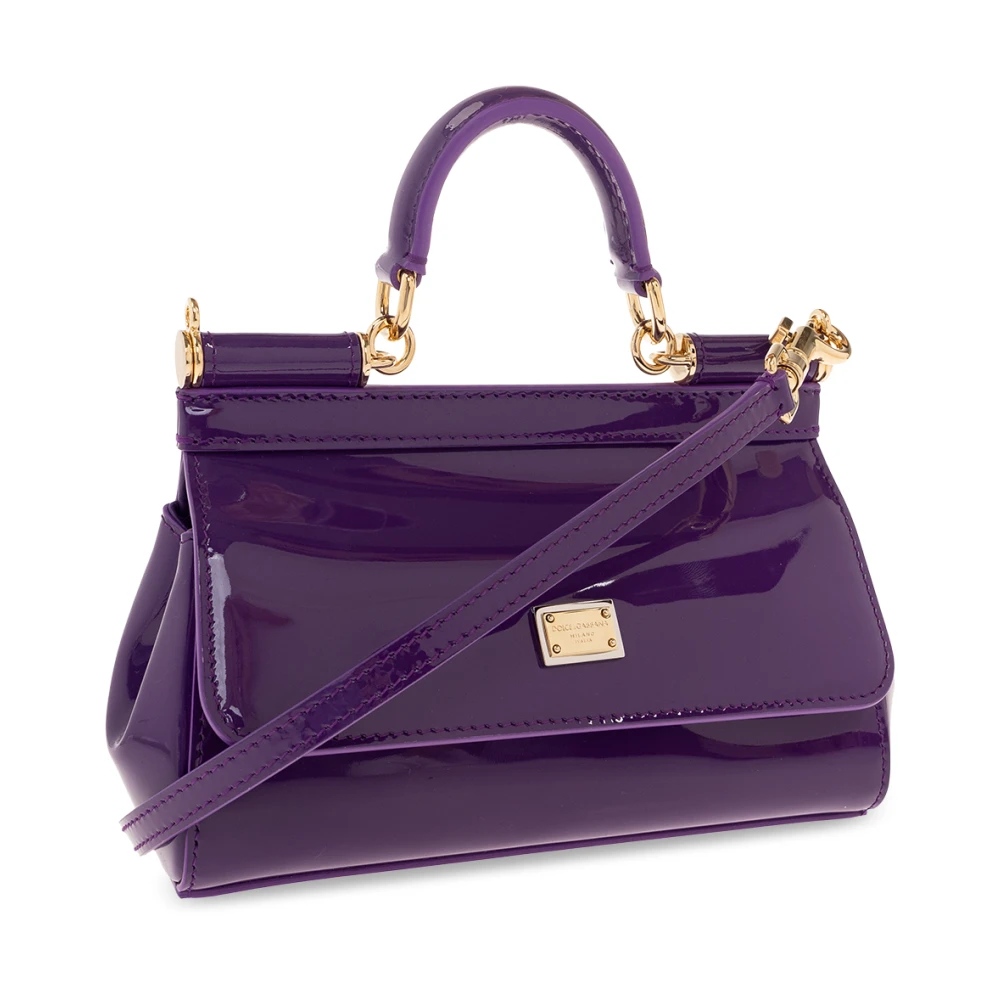 Dolce & Gabbana Sicily Kleine schoudertas Purple Dames