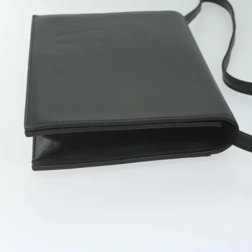 Valentino Vintage Pre-owned Leather shoulder-bags Black Dames