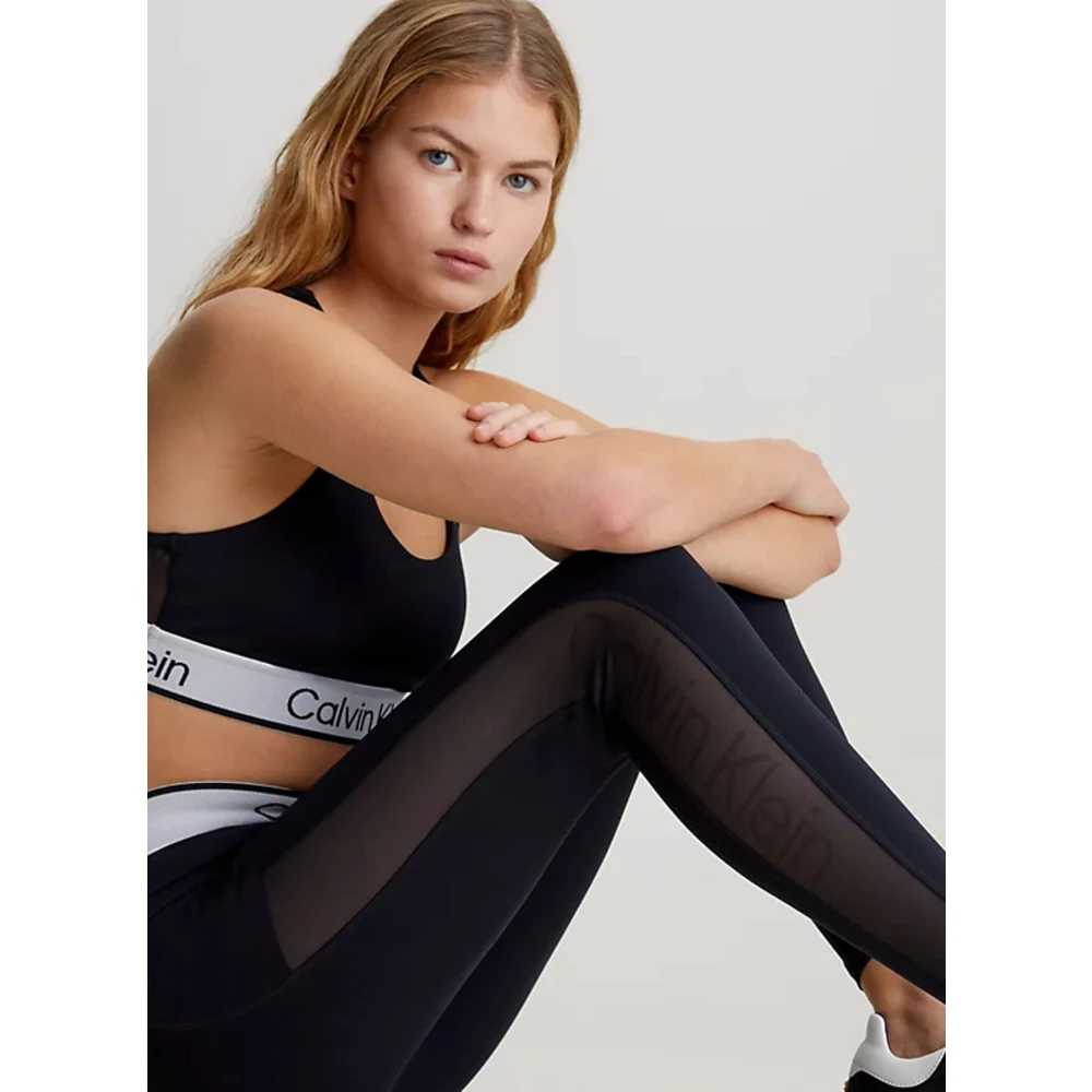 Calvin Klein Jeans Icon 7 8 Leggings Black Dames