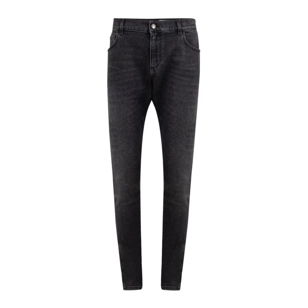 Dolce & Gabbana Grijze Katoenen Heren Jeans & Broek Gray Heren