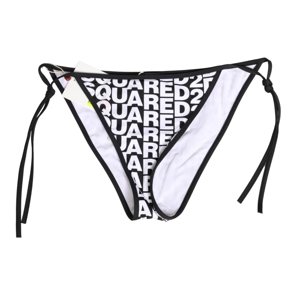 Dsquared2 Nylon Logo Print Bikini Bottom - Female - Bikinis - Multicolor - Xl - Swimwear