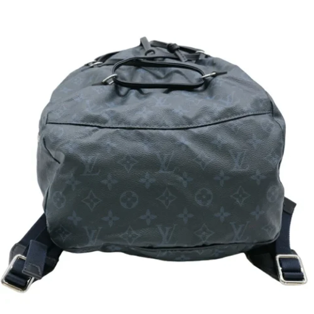 Louis Vuitton Vintage Pre-owned Canvas backpacks Blue Dames