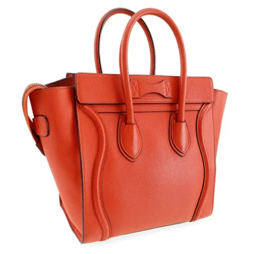 Celine Vintage Pre-owned Leather celine-bags Red Dames