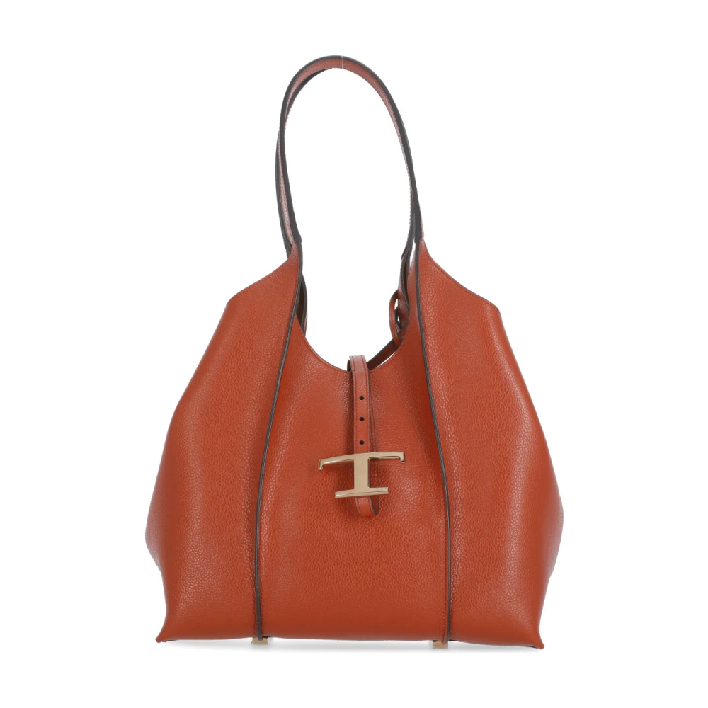 TOD'S Rode leren schoudertas met Pochette Red Dames