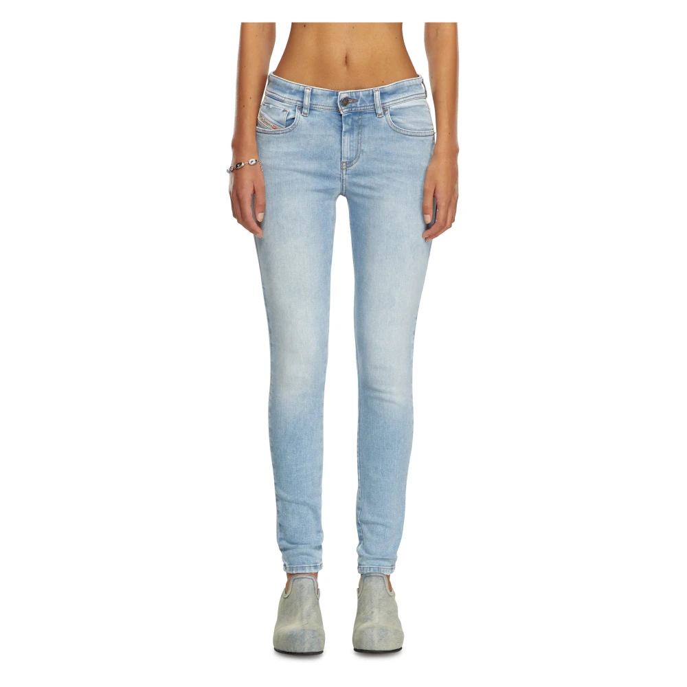 Diesel Casual Broeken Blue Dames