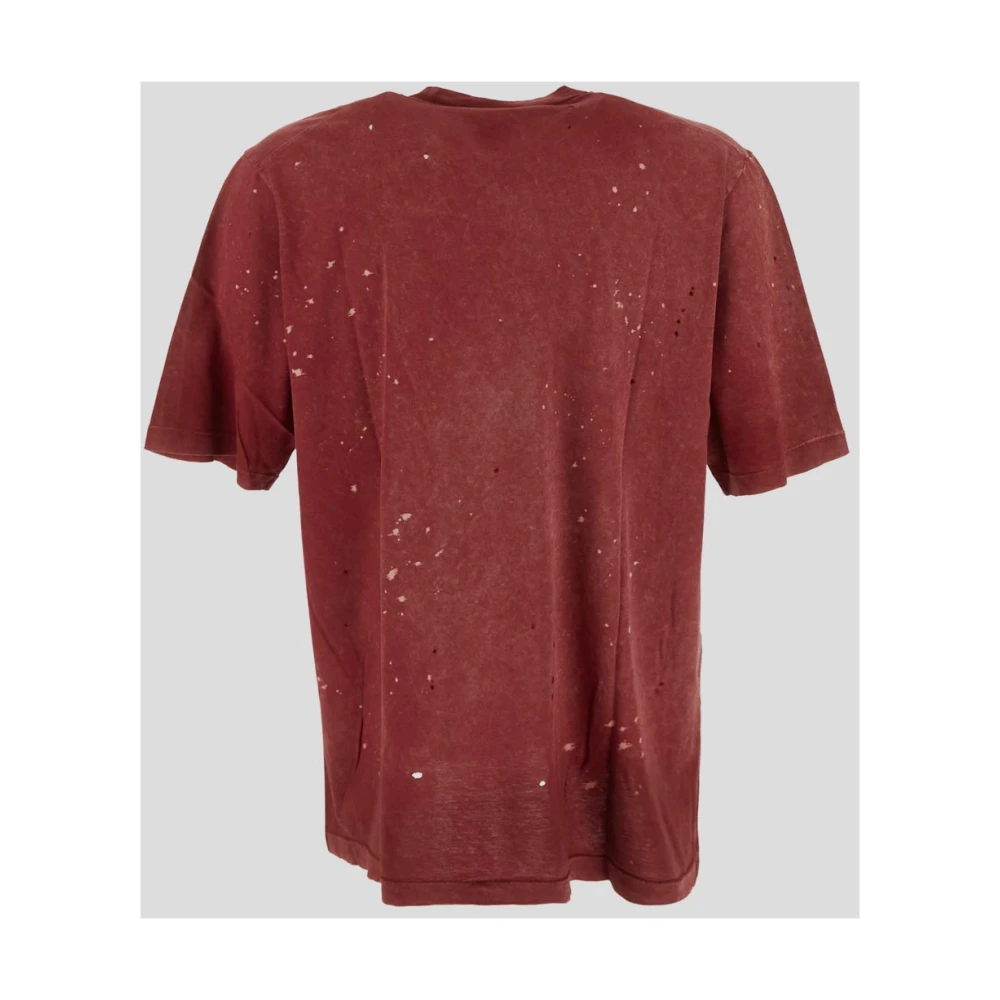 Dsquared2 Katoenen Logo T-shirt Red Heren