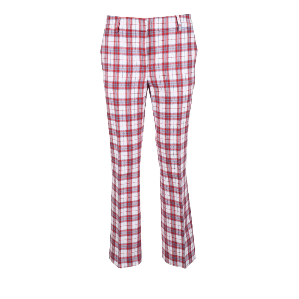L'Autre Chose Katoenmix Slim Fit Broek Red Dames