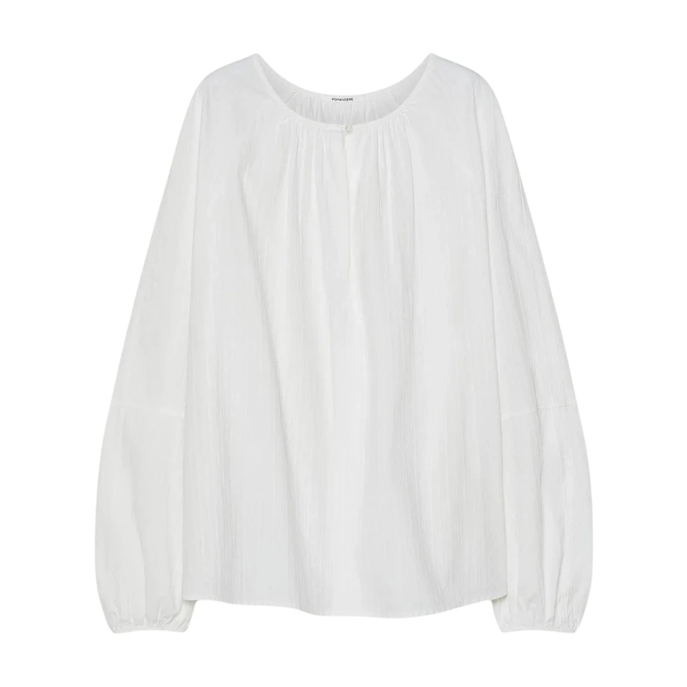 Pomandère Women's White Blouses - Blouses - 2XS - Blouses & Shirts