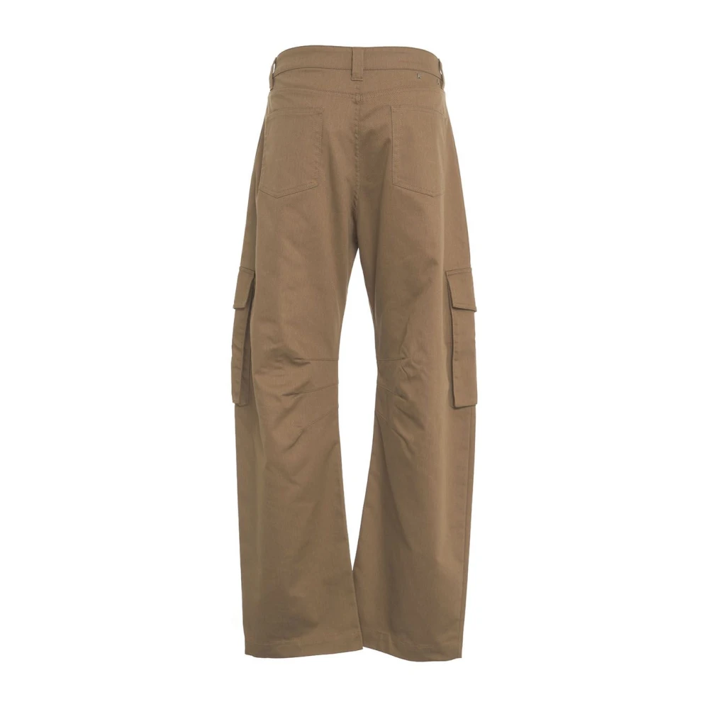 Golden Goose Beige Wide Leg Cargo Broek Beige Heren