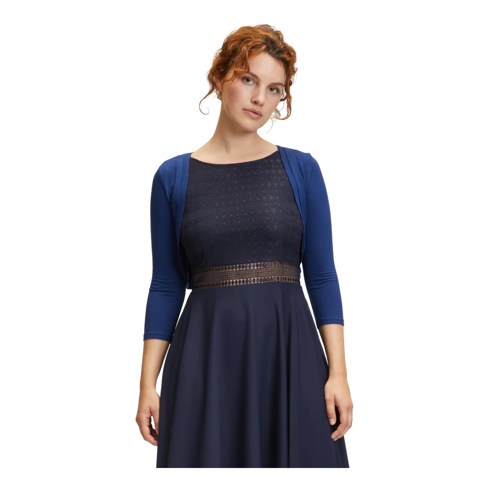 Vera Mont Jersey Bolero Jas Blue Dames