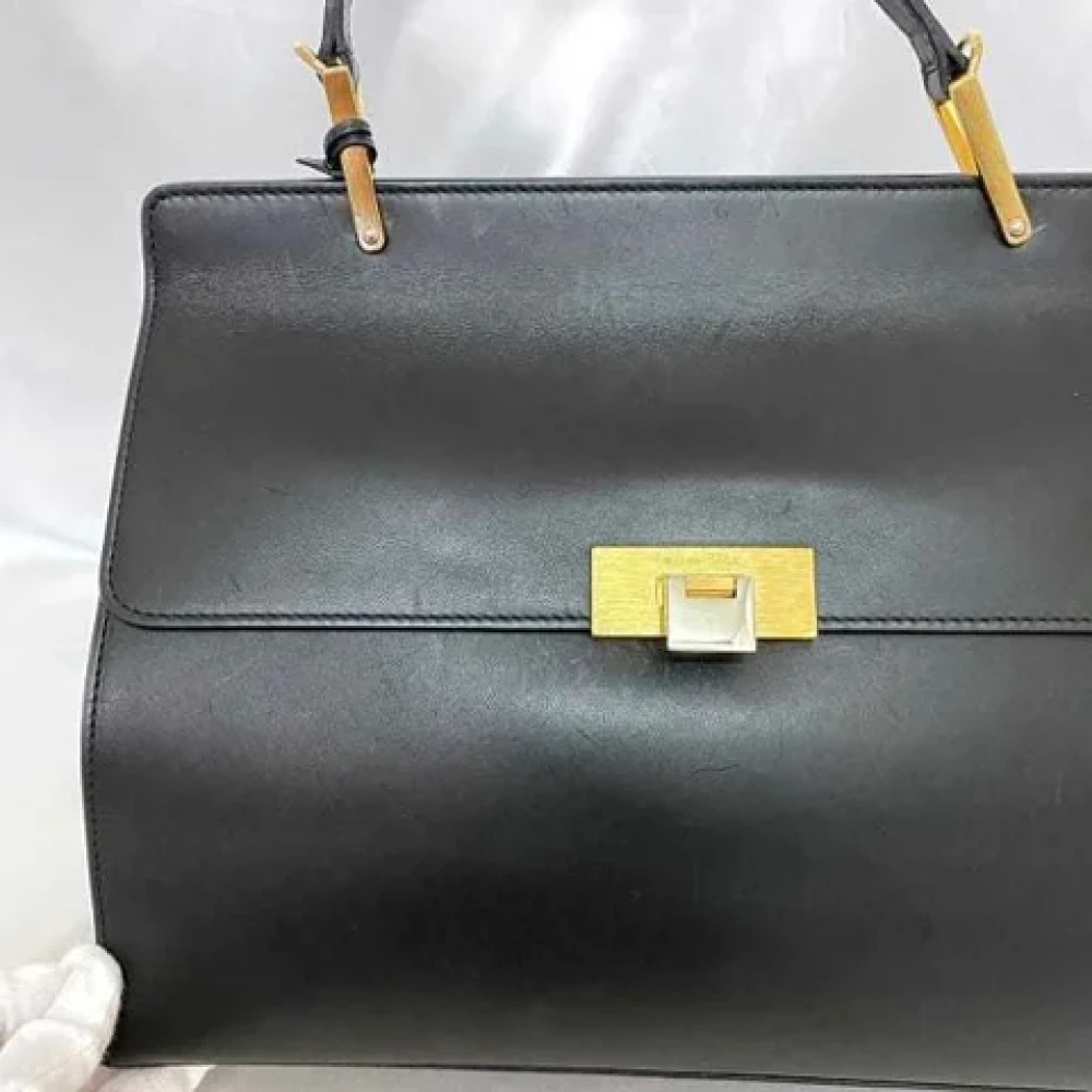 Balenciaga Vintage Pre-owned Leather balenciaga-bags Black Dames
