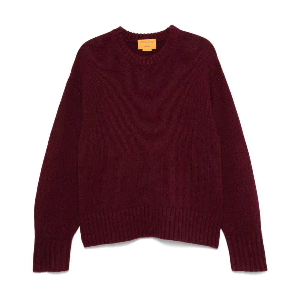 Guest In Residence Plum Cozy Crew Sweater Purple Dames