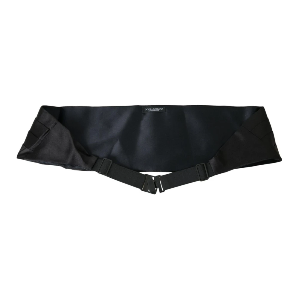 Dolce & Gabbana Luxe Zijden Cummerbund voor Mannen Black Heren