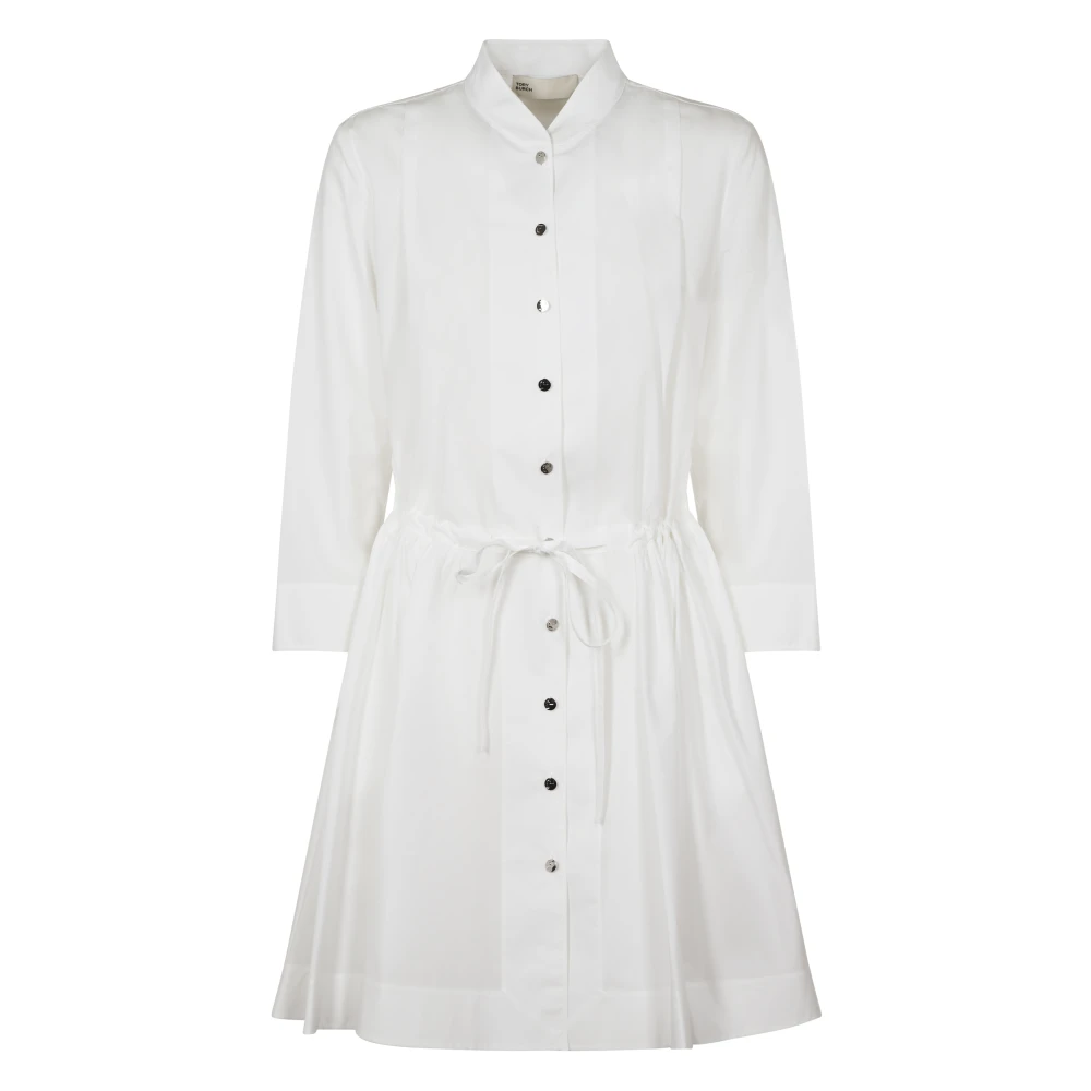 TORY BURCH Witte Mini Katoenen Jurk White Dames