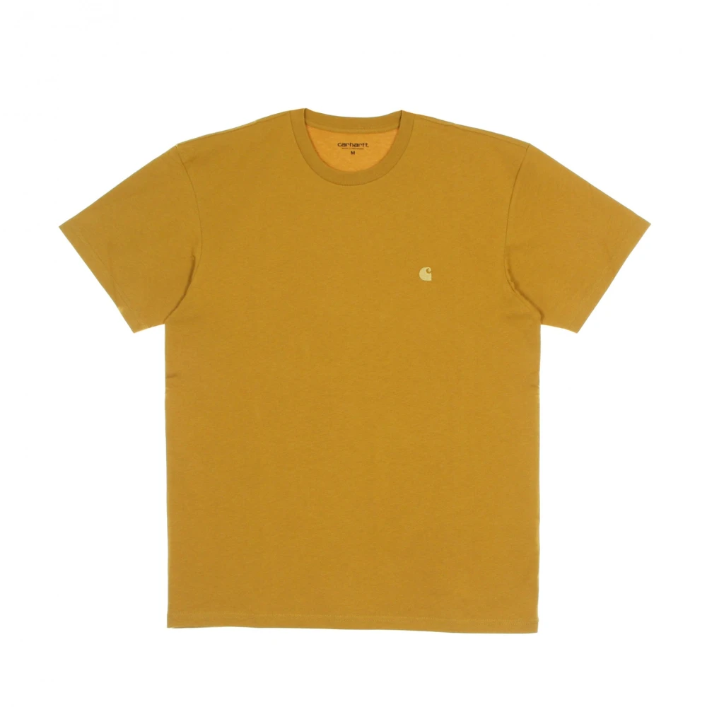 Carhartt WIP Heren Chase T-Shirt Helios Goud Yellow Heren