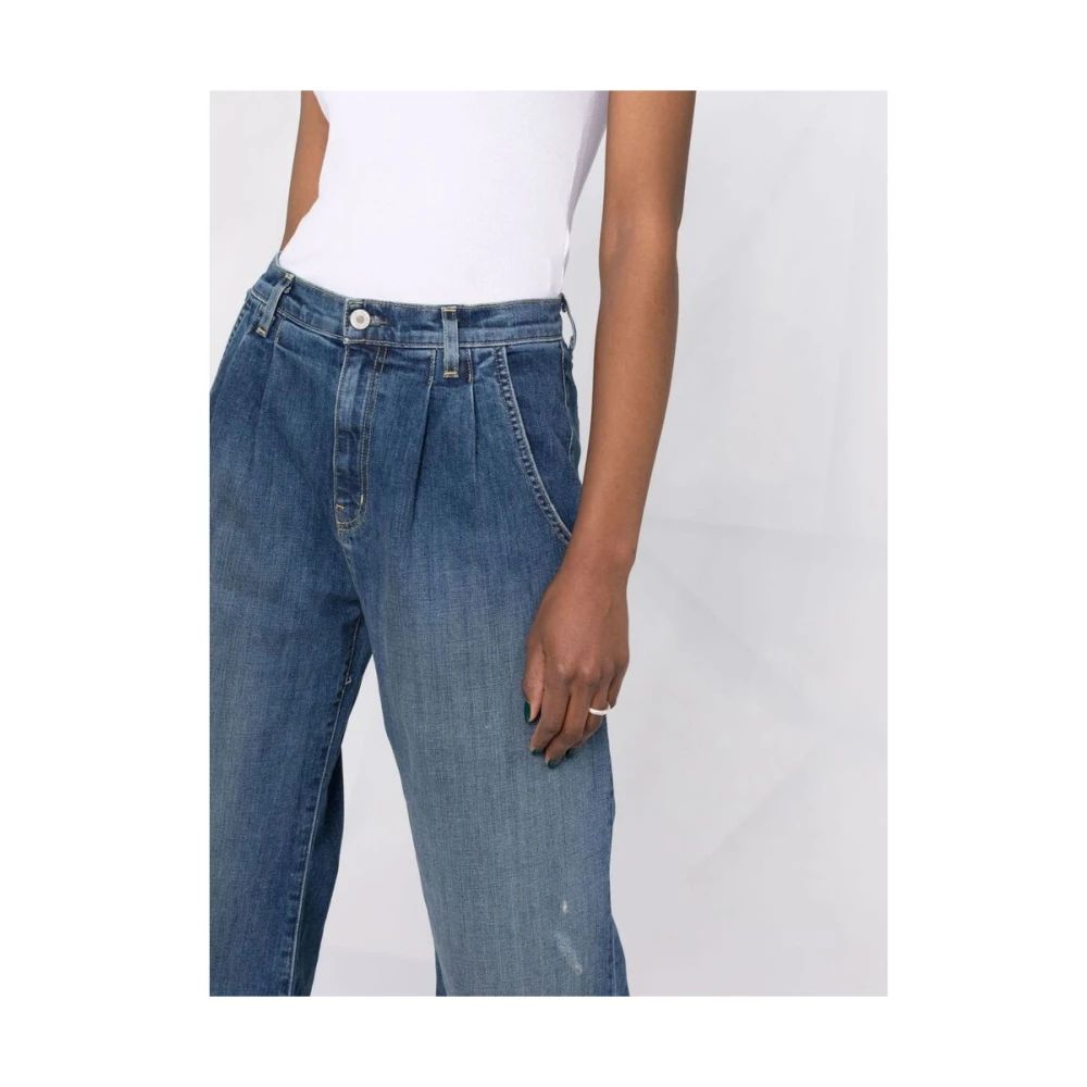 Nili Lotan Klassieke Blauwe Wide Leg Jeans Blue Dames