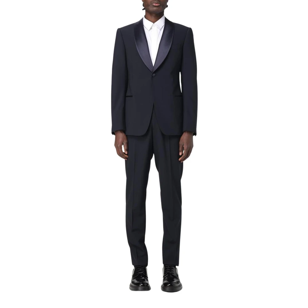 Emporio Armani Hombre Elegante Traje De Esmoquin Con Solapa Shawl,Traje Tuxedo Formal