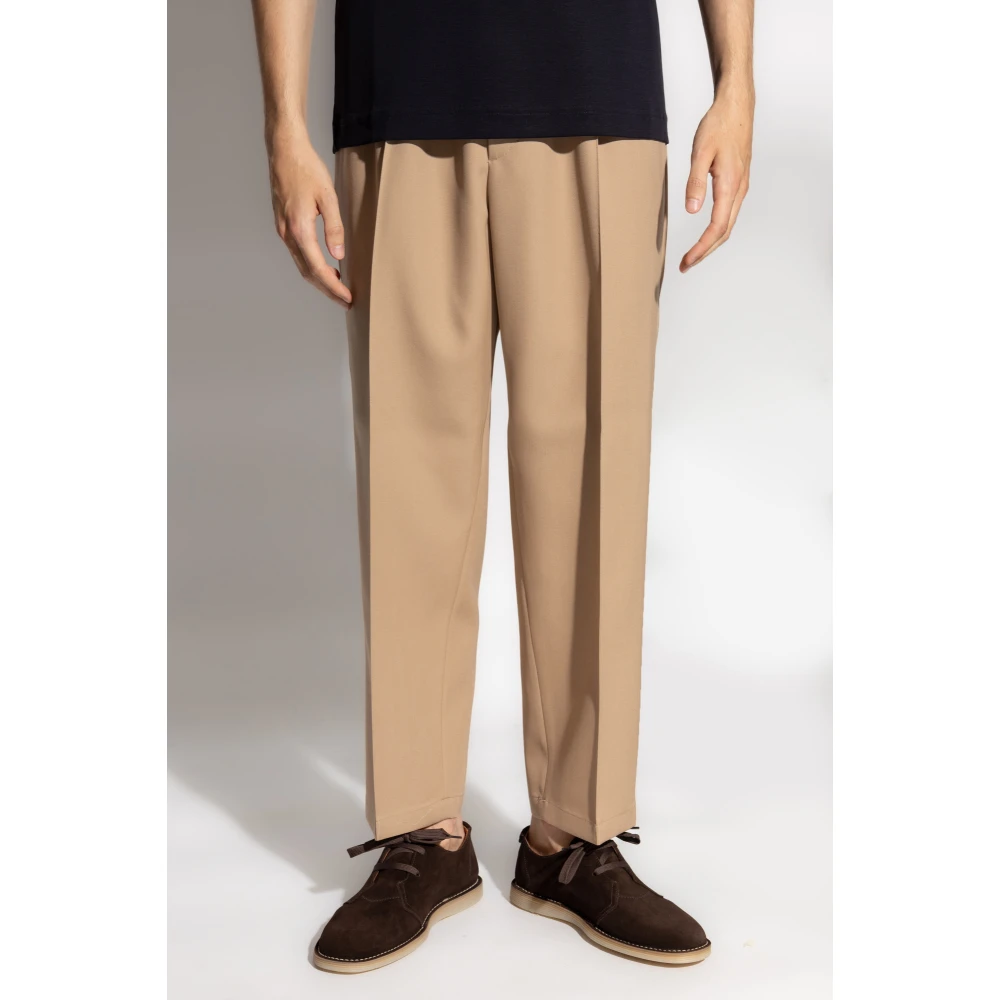Jil Sander Geplooide broek Beige Heren