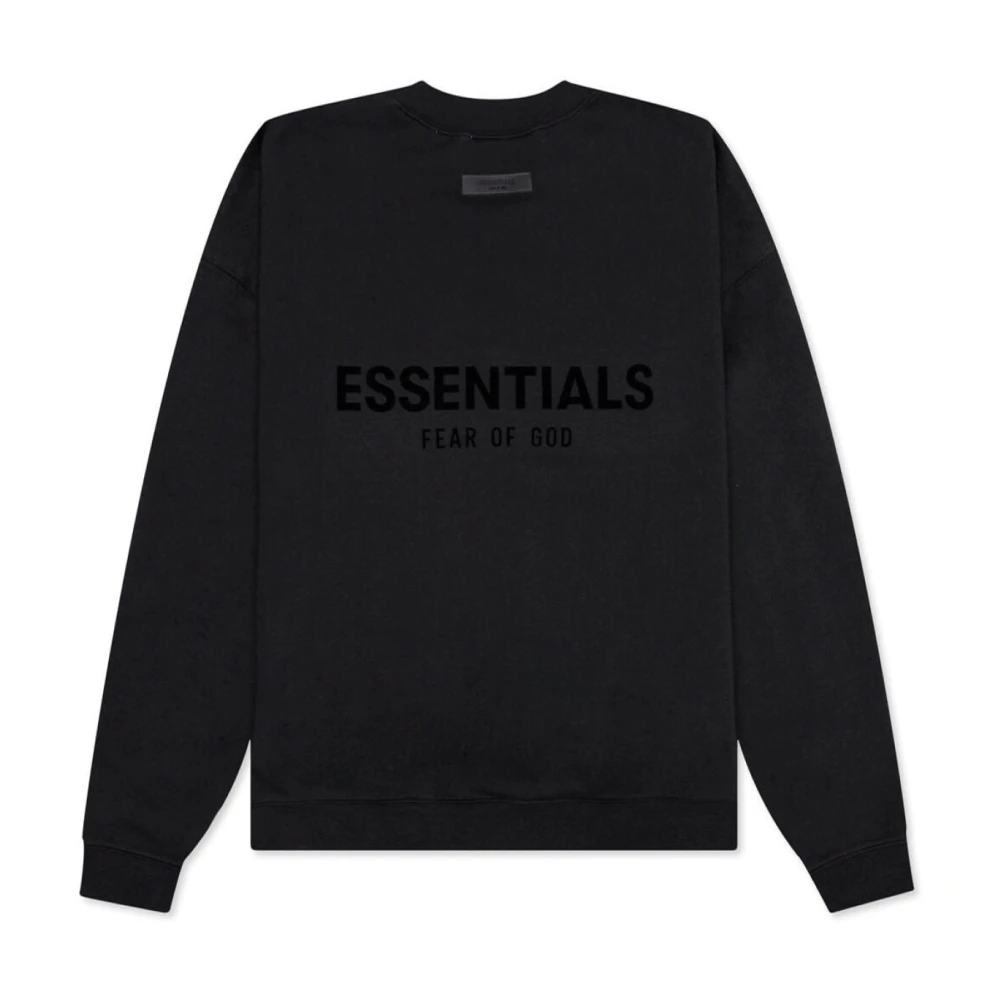 Fear Of God Zwarte Logo Sweatshirt Black Heren