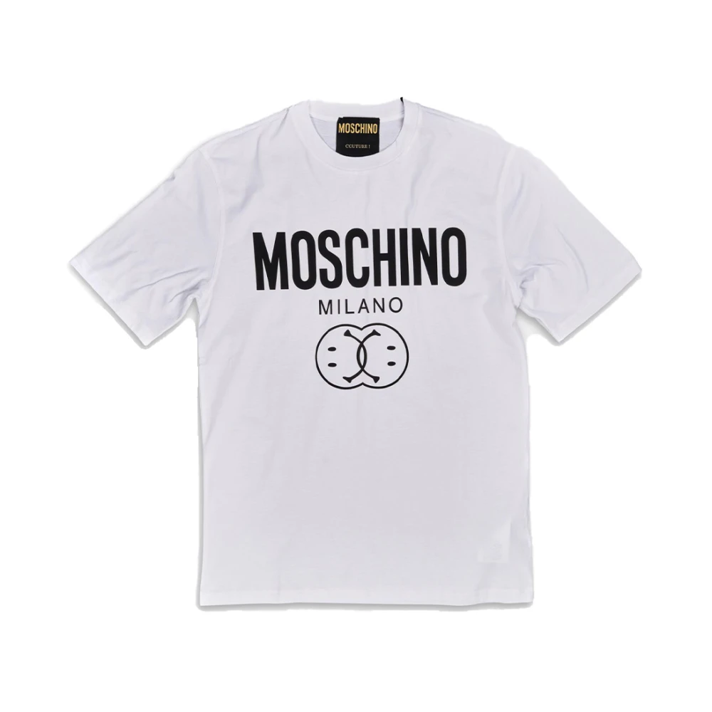 Moschino Uomo Bianco Top, M, New,