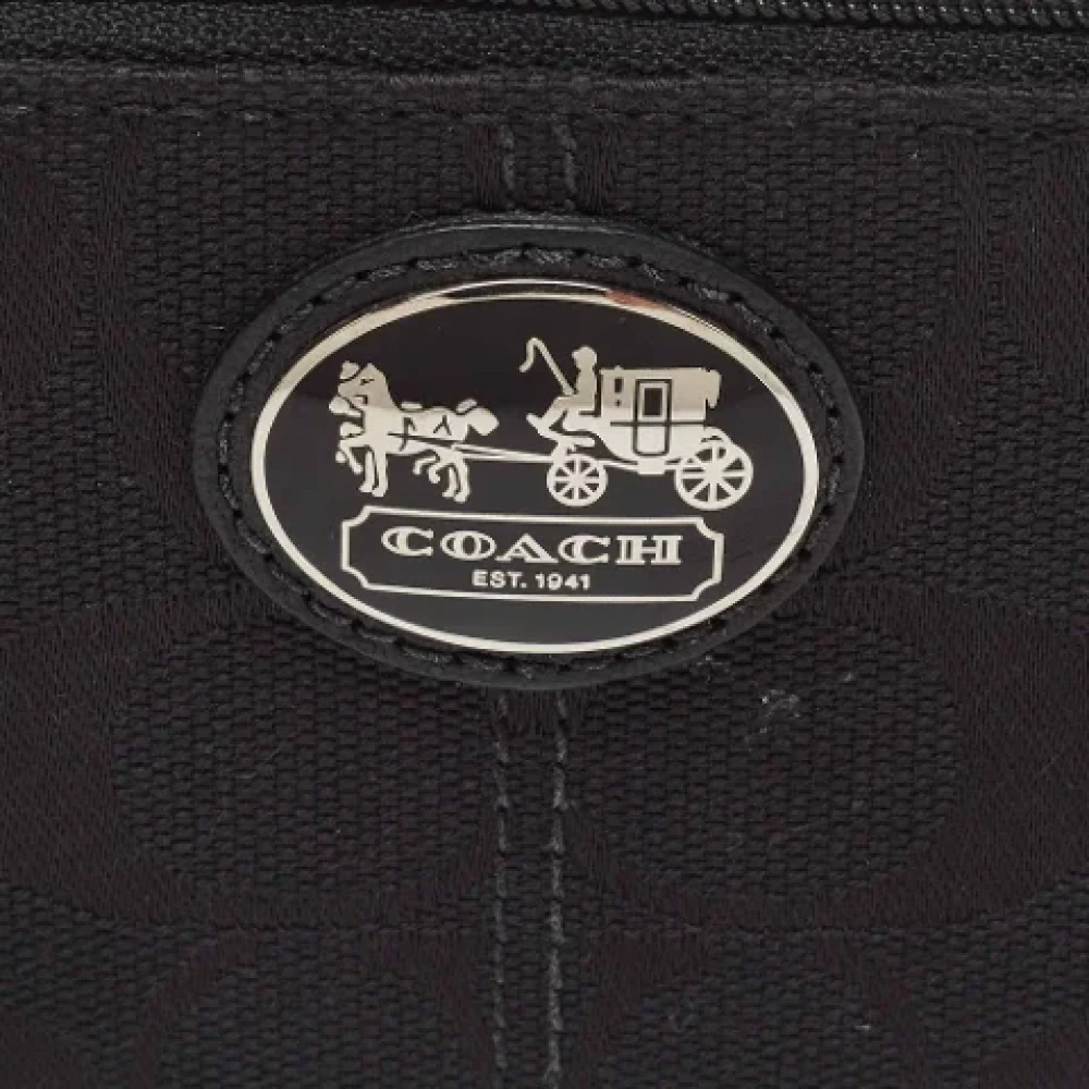 Coach Pre-owned Canvas wallets Black Dames