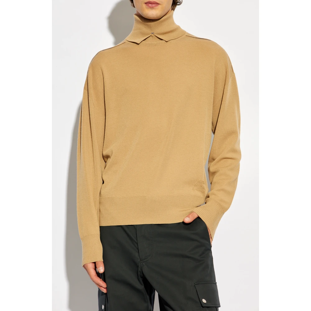 Burberry Wollen coltrui Beige Heren