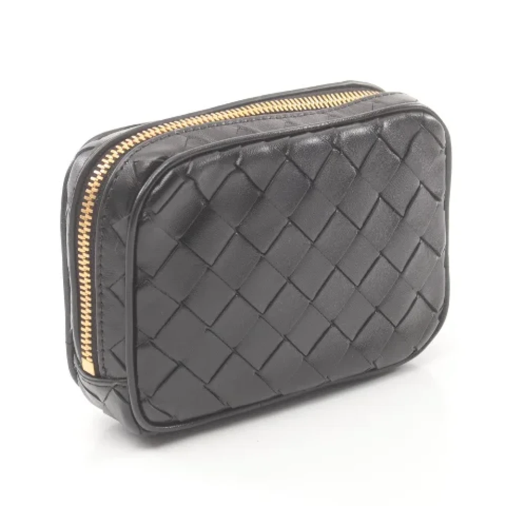 Bottega Veneta Vintage Pre-owned Leather pouches Black Dames