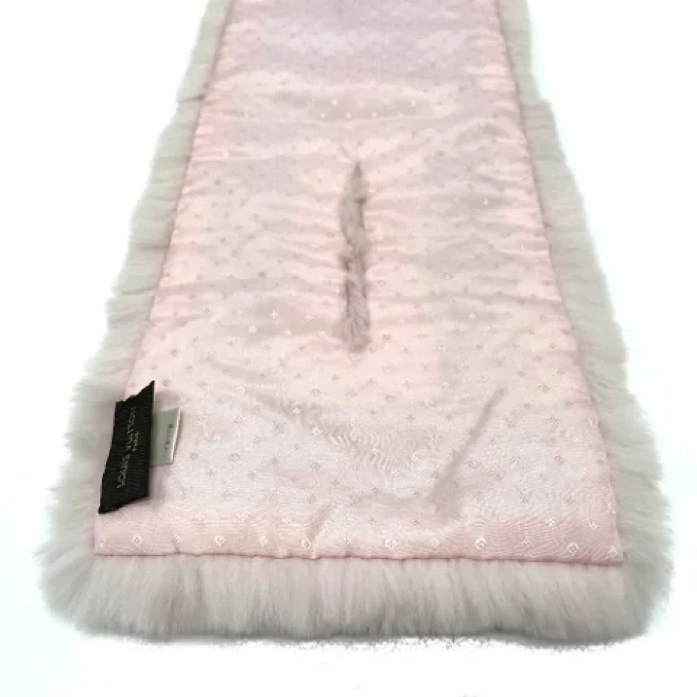Louis Vuitton Vintage Pre-owned Fabric scarves Pink Dames