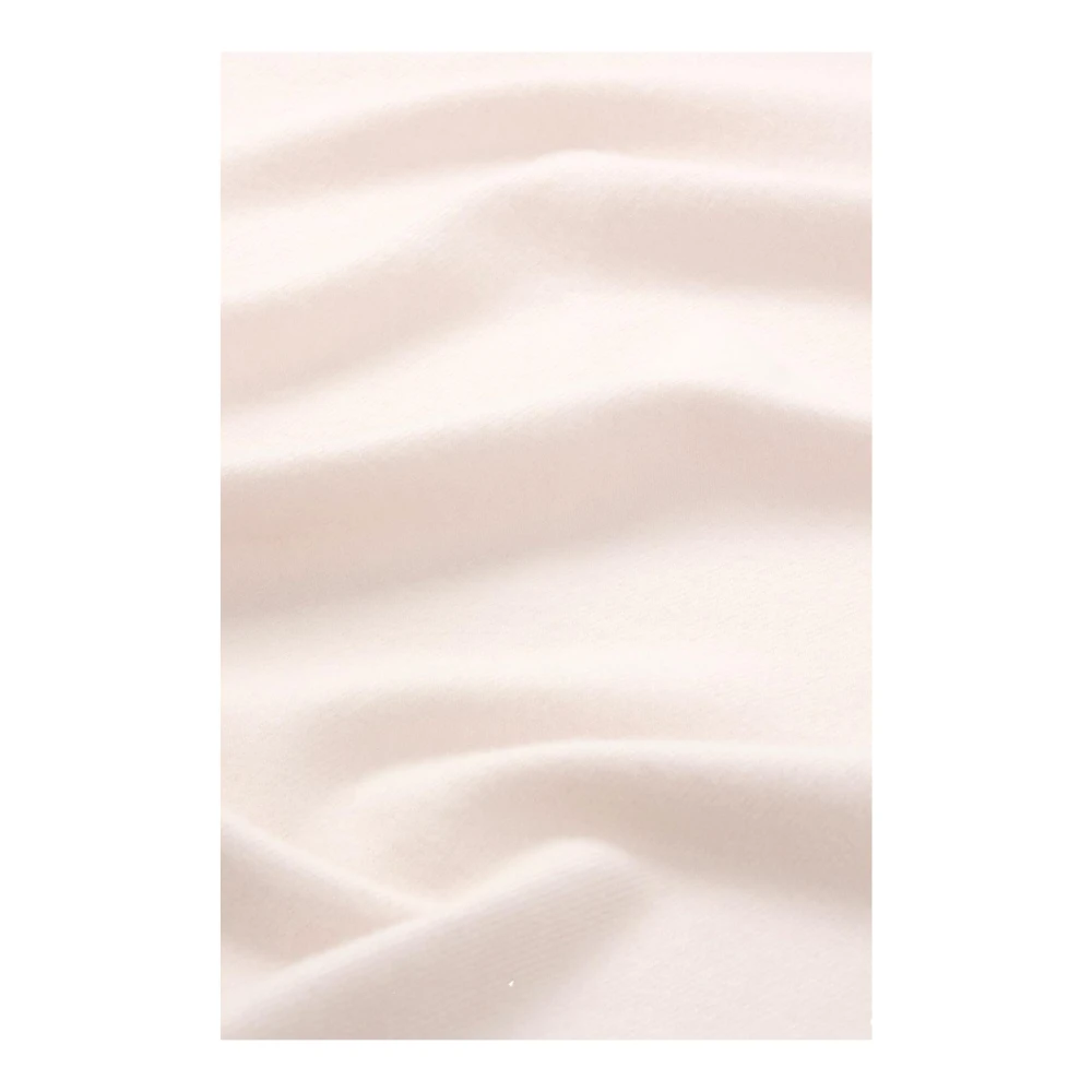 Hugo Boss Elegante Twill Wollen Sjaal met Franjes Pink Dames
