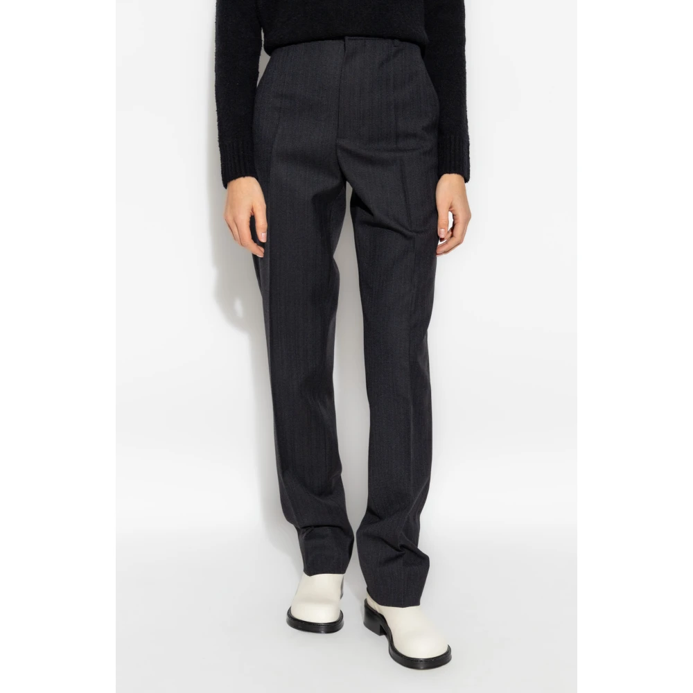 Bottega Veneta Wollen broek Gray Dames