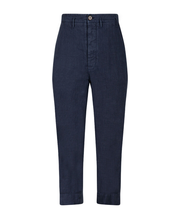pantalon-bleu-en-lin-cropped