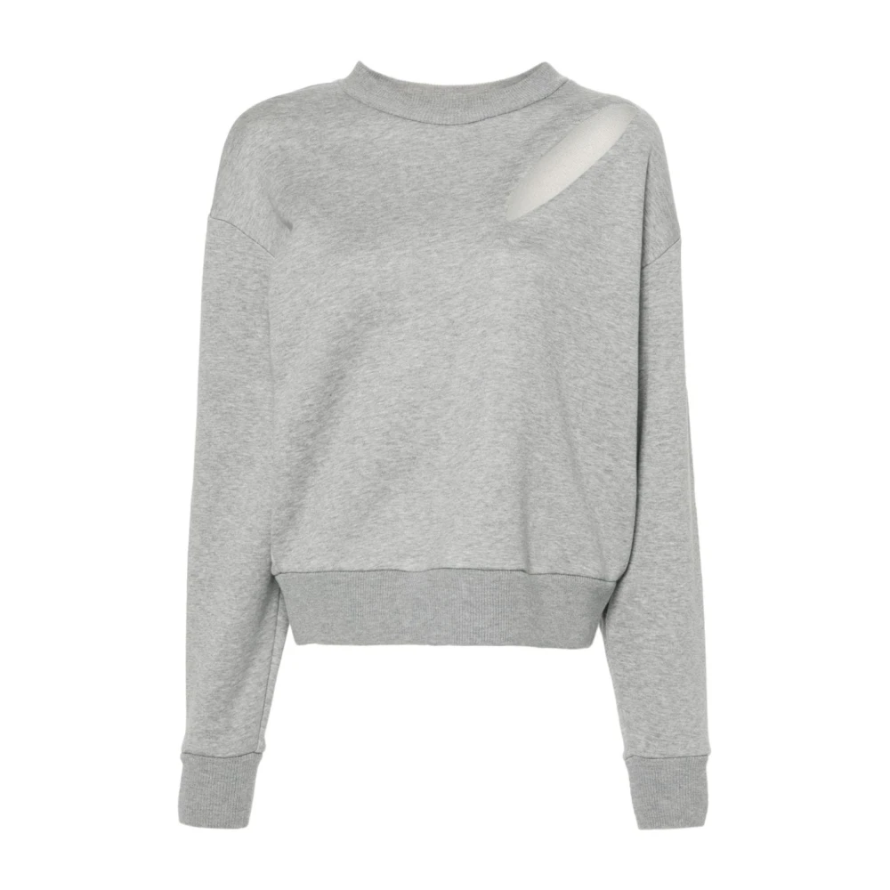 Alexander mcqueen Grijze Sweater met Cut-Out Details Gray Dames